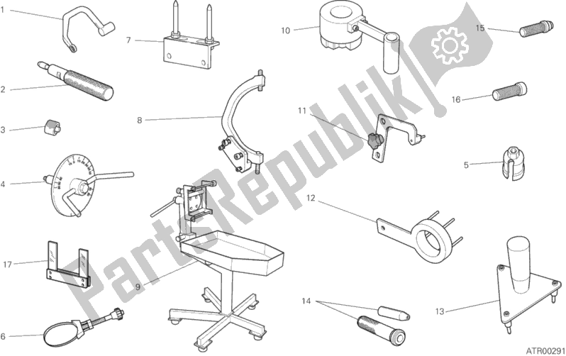 All parts for the 001 - Workshop Service Tools of the Ducati Diavel Brasil 1200 2012